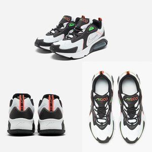 Nike Air Max 200 Men's Casual Sneakers Shoes Size 11 White Black & Green